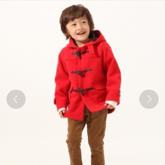 GLOBAL WORK(グローバルワーク)のGLOBAL WORK KIDS 男女兼用 ダッフルコート XXL RED キッズ/ベビー/マタニティのキッズ服男の子用(90cm~)(コート)の商品写真