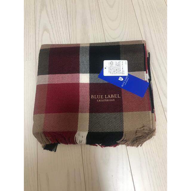 BURBERRY BLUE LABEL(バーバリーブルーレーベル)の新品　ブルー　レーベル　クレストブリッジ　マフラー レディースのファッション小物(マフラー/ショール)の商品写真