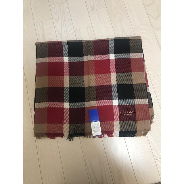 BURBERRY BLUE LABEL(バーバリーブルーレーベル)の新品　ブルー　レーベル　クレストブリッジ　マフラー レディースのファッション小物(マフラー/ショール)の商品写真