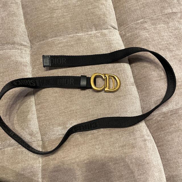 Dior ナイロン　ゴールド金具　ベルト