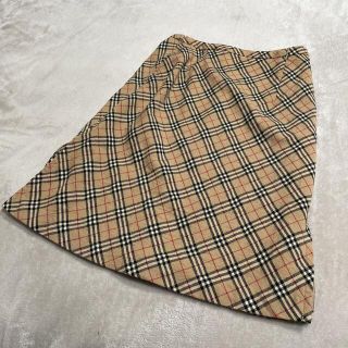 バーバリーブルーレーベル(BURBERRY BLUE LABEL)の最終値下☆バーバリーブルーレーベル　台形スカート　36 Sサイズ(ひざ丈スカート)