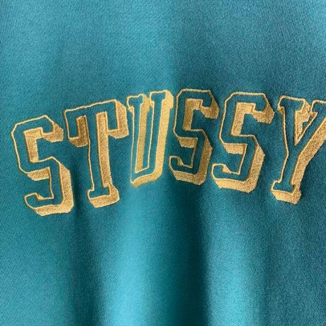 stussy ステューシー　センターロゴ　スウェット　グレー　XL 稀少モデル