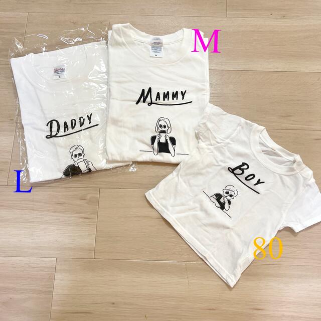 【親子Tシャツ(男女+男の子)】マタニティフォト 家族写真に