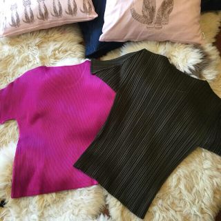 イッセイミヤケ(ISSEY MIYAKE)の紫様 専用 イッセイミヤケ カットソー セット(カットソー(半袖/袖なし))