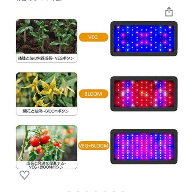 植物育成ライト　LED インテリア/住まい/日用品のライト/照明/LED(その他)の商品写真