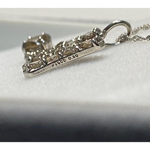 Pt900/D 0.50ct プラチナ ダイヤ ネックレス イニシャル M Pt900/D 0.50ct プラチナ ダイヤ ネックレス イニシャル M