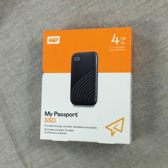 ウエスタンデジタル WD ポータブルSSD 4TBMyPassportSSD