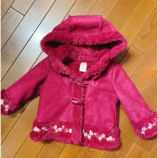 ジンボリー(GYMBOREE)のジンボリー　スエードコート　アウター　ボア　裏起毛　12-24mos 70.80(ジャケット/コート)