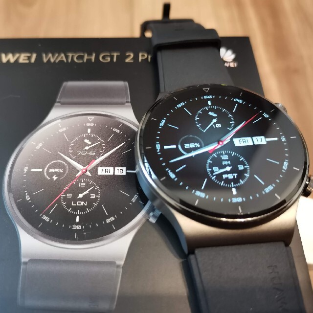 HUAWEI(ファーウェイ)の【最終価格！！⠀】HUAWEI WATCH GT2 Pro ブラック メンズの時計(腕時計(デジタル))の商品写真