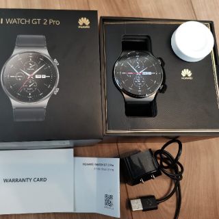 ファーウェイ(HUAWEI)の【最終価格！！⠀】HUAWEI WATCH GT2 Pro ブラック(腕時計(デジタル))