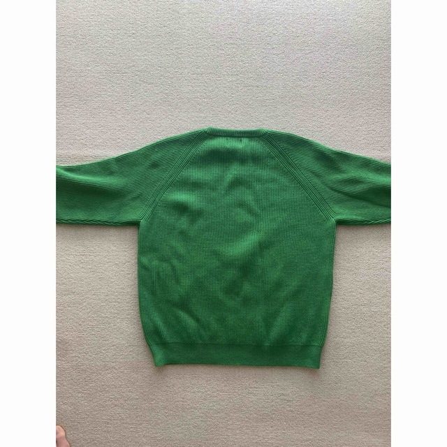 1LDK SELECT(ワンエルディーケーセレクト)のEVCON CREW NECK SWEATER[GREEN] メンズのトップス(ニット/セーター)の商品写真