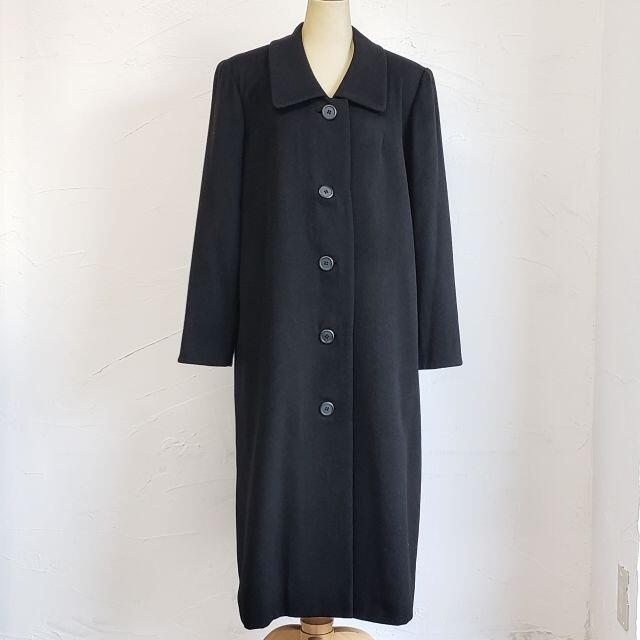 Crombie クロンビー ☆ カシミヤ100% ロングコート ブラック コート