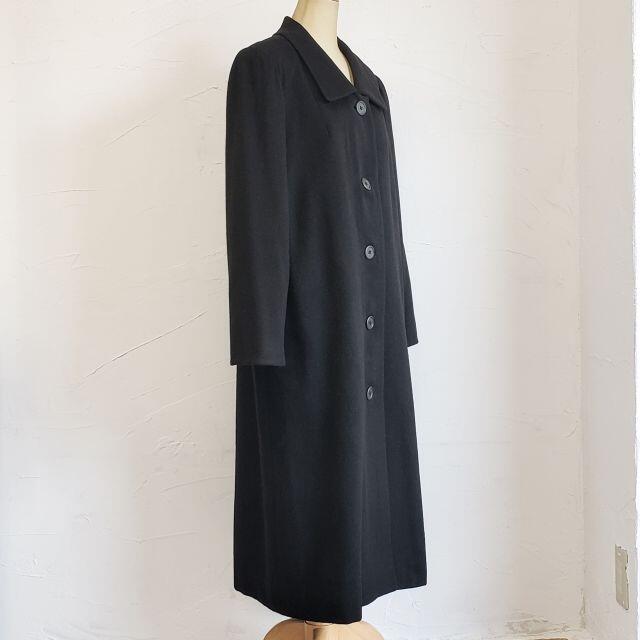 Crombie クロンビー ☆ カシミヤ100% ロングコート ブラック コート