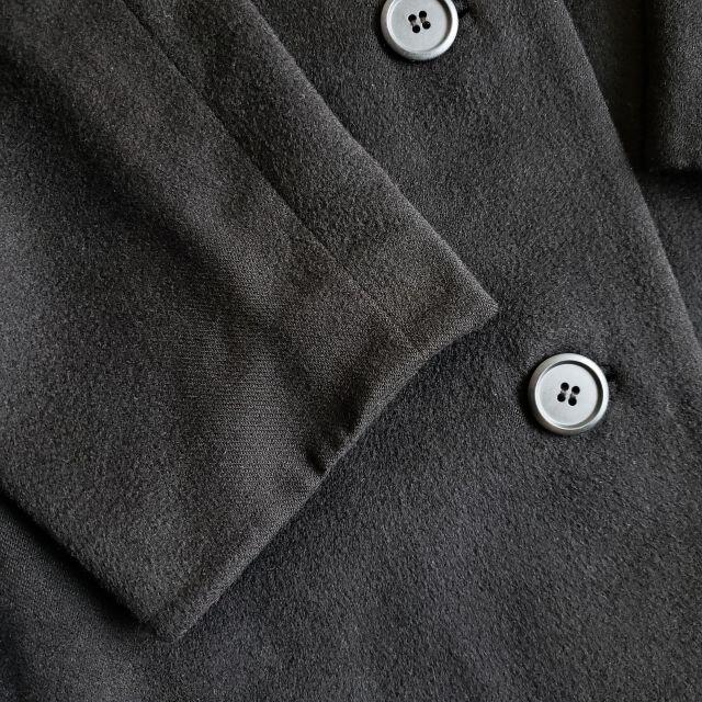 Crombie クロンビー ☆ カシミヤ100% ロングコート ブラック コート Crombie クロンビー ☆ カシミヤ100% ロングコート ブラック コート