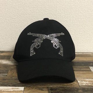 美品 ロアー 金総スワロ二丁拳銃カシミヤニットキャップ ビーニー roaroen