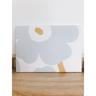 マリメッコ(marimekko)のマリメッコ marimekko ウニッコ アイシーグレー ファブリックパネル(インテリア雑貨)