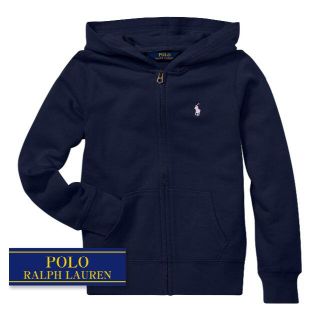 ラルフローレン(Ralph Lauren)の☆新品☆130 ラルフローレン ジップアップパーカー ネイビー 8667(ジャケット/上着)