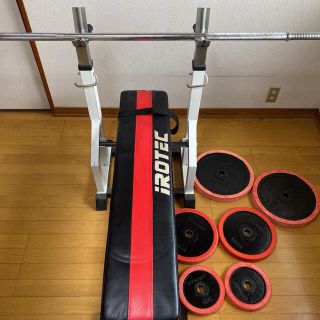 DAISO0327様専用出品　アイロテック　ベンチプレスセット(トレーニング用品)