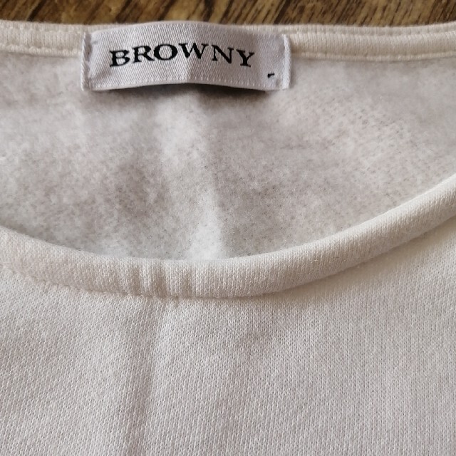 BROWNY(ブラウニー)の裏起毛トレーナー レディースのトップス(カットソー(長袖/七分))の商品写真