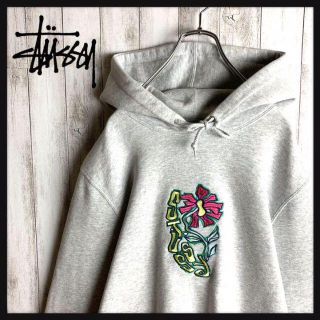 STUSSY - 【希少デザイン】ステューシー☆センター刺繍 パーカー 入手 ...