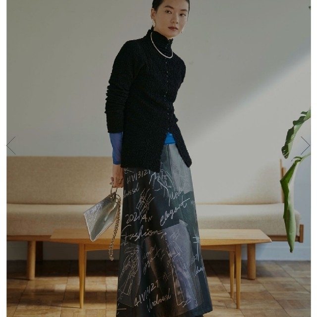 格安人気 新品 UND JULIA FAKE LEATHER SKETCH SKIRT comunidadaledar.org