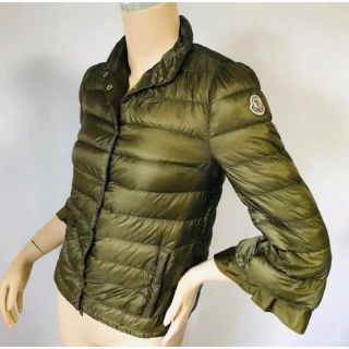 モンクレール(MONCLER)の良品★モンクレール・SERI シャイニーナイロン ラインダウンジャケット（0）(ダウンジャケット)