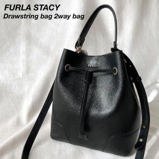 フルラ(Furla)のフルラ ステイシー 巾着 2wayショルダー ハンドバッグ ポーチ付 キレイ目(ショルダーバッグ)