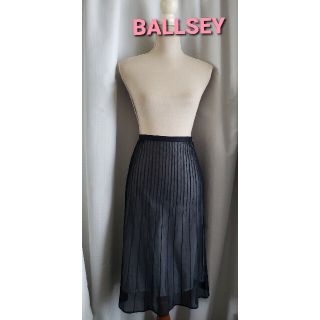 ボールジィ(Ballsey)の未使用品レベル　BALLSEY 日本製　綺麗な透けスカート　コットン(ひざ丈ワンピース)