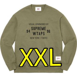 シュプリーム(Supreme)のSupreme WTAPS Crewneck light olive XXL(スウェット)