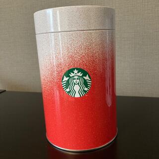 スターバックスコーヒー(Starbucks Coffee)のスターバックス　クリスマス　キャニスター缶　赤(容器)