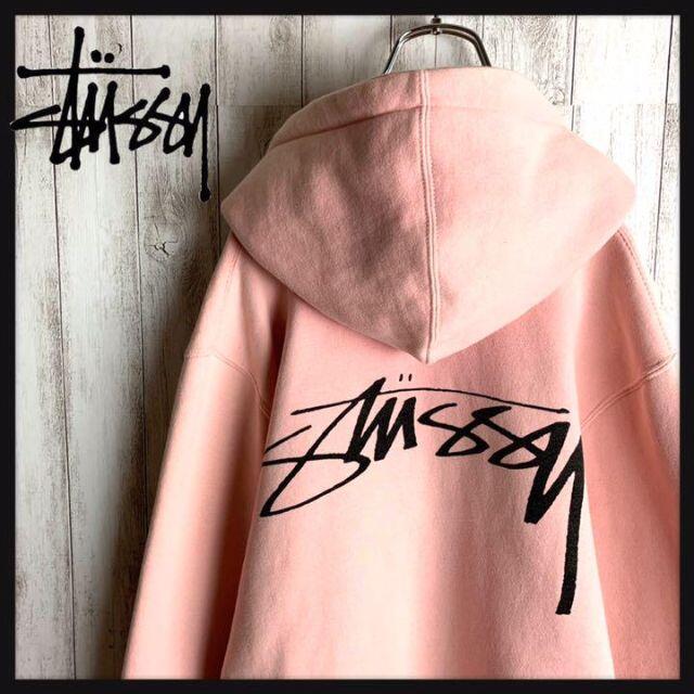 STUSSY - 【希少カラー】ステューシー☆バックプリント パーカー 最高デザイン 即完売 人気の通販 by 古着屋chay's shop