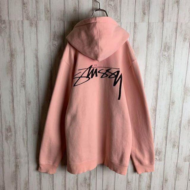 STUSSY - 【希少カラー】ステューシー☆バックプリント パーカー 最高