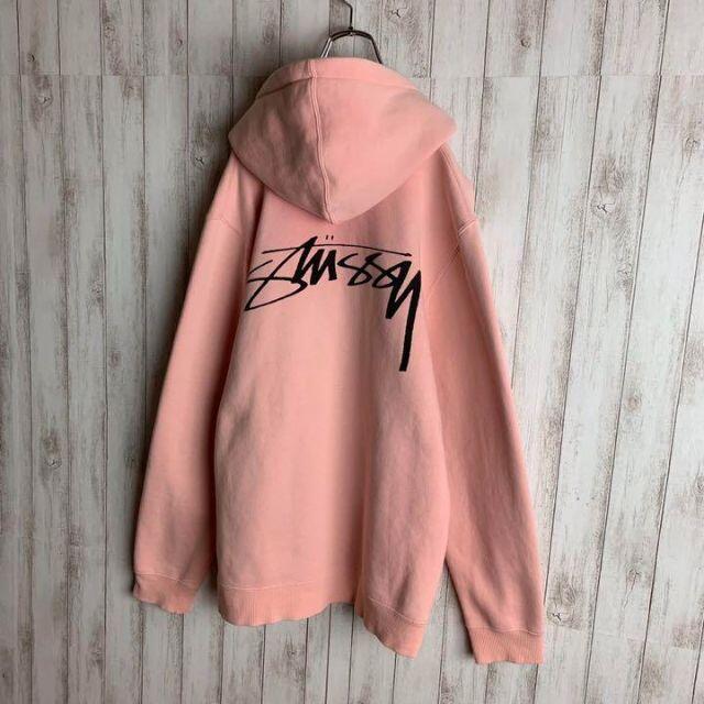 STUSSY - 【希少カラー】ステューシー☆バックプリント パーカー 最高