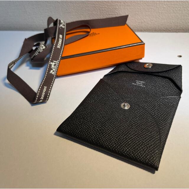 Hermes(エルメス)のエルメス Hermes バスティア 黒 エプソン 美品 メンズのファッション小物(コインケース/小銭入れ)の商品写真