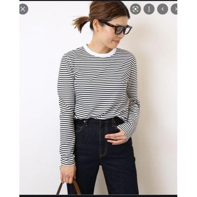 Deuxieme Classe COCO Stripe Tシャツトップス