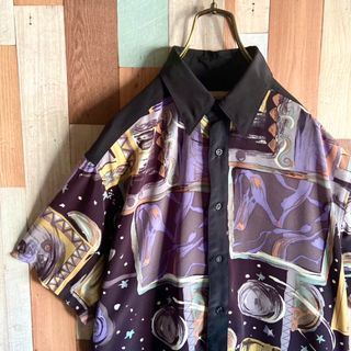 アートヴィンテージ(ART VINTAGE)の90s 00s archive 古着 ランダム柄 シャツ vintage y2k(シャツ)