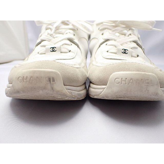CHANEL - シャネル スニーカー 37 ホワイト スエードの通販 by CHANEL - シャネル スニーカー 37 ホワイト スエードの通販 by