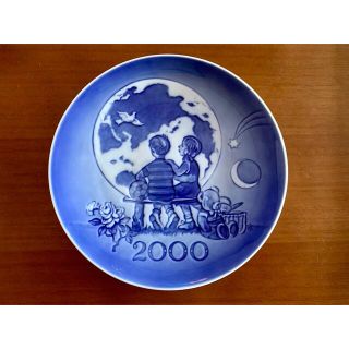 ロイヤルコペンハーゲン(ROYAL COPENHAGEN)のロイヤルコペンハーゲン　ミレニアムプレート　2000  イヤープレート(置物)