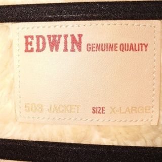 エドウィン(EDWIN)の希少カラー品 ！EDWIN コーデュロイ ボアジャケットXL(Gジャン/デニムジャケット)