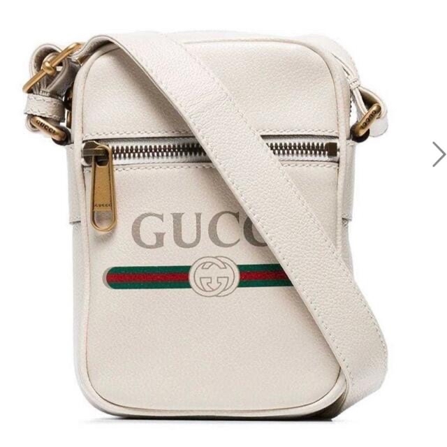 Gucci - グッチ ロゴ プリント ヴィンテージ ショルダーバッグ