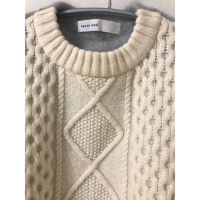 sakai cable Knit