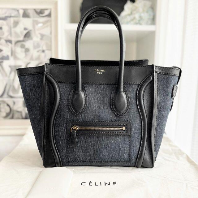 注文割引 celine - 美品☆ セリーヌ ラゲージ マイクロ デニム×レザー