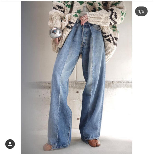 BEAUTY&YOUTH UNITED ARROWS(ビューティアンドユースユナイテッドアローズ)のOLDPARK BAGGY JEANS：BLUE：sizeS：No2 レディースのパンツ(デニム/ジーンズ)の商品写真