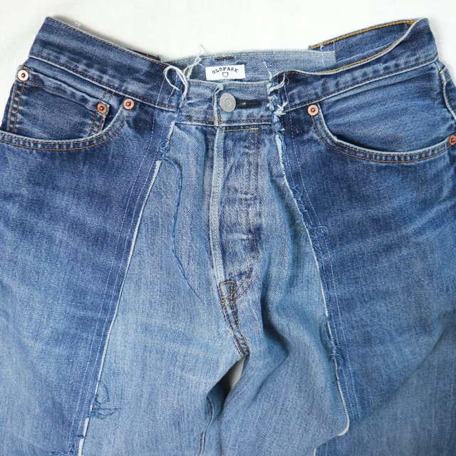 OLDPARK BAGGY JEANS：BLUE：sizeS：No2