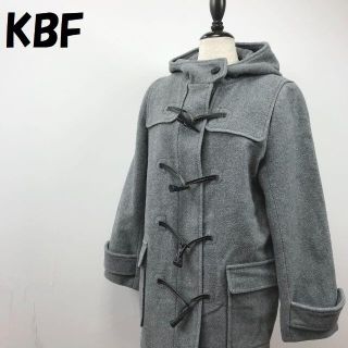 ケービーエフ(KBF)のKBF コート ダッフルコート ロングコート ライトグレー サイズF レディース(ダッフルコート)