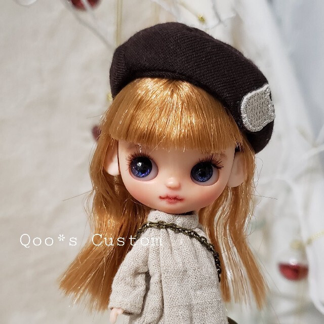 Qoo*s Custom カスタムプチブライス・ココアバター人形