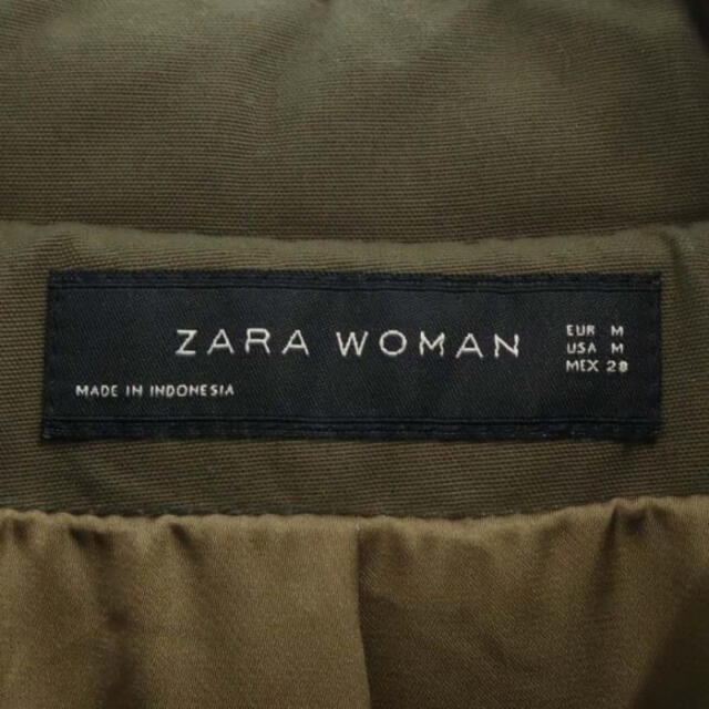 ZARA(ザラ)のちえてつ様専用 ザラウーマン デザインキルティング コート M カーキ アウター レディースのジャケット/アウター(ロングコート)の商品写真