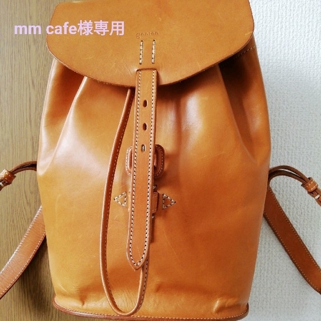 mm cafe様専用　ゲンテン genten レザー リュック　エターデのサムネイル