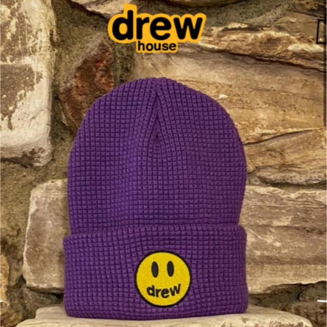 mascot waffle beanie - purple メンズの帽子(ニット帽/ビーニー)の商品写真