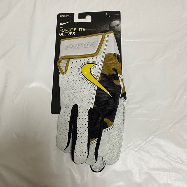 NIKE(ナイキ)の(新品)NIKE FORCE ELITE バッティンググローブ Lサイズ セット スポーツ/アウトドアの野球(グローブ)の商品写真